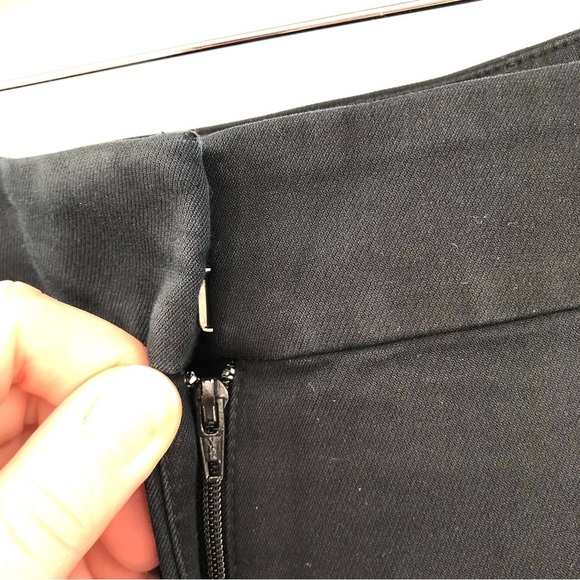 LOFT Marisa Pants Black Side Velvet Stripe Tuxedo Stripe Career Work Ankle Pant - Picture 5 of 8